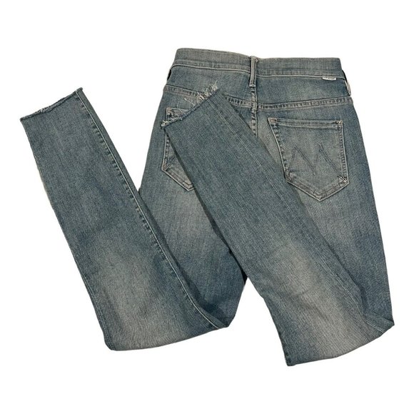 Mother Jeans The Stunner Ankle Fray Tinge Blue Size 24 ECU - Picture 4 of 16